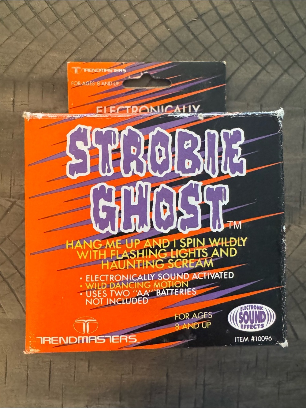 Trendmasters Strobie Ghost Halloween Decoration Shaking Sound Sonic Vintage 1991